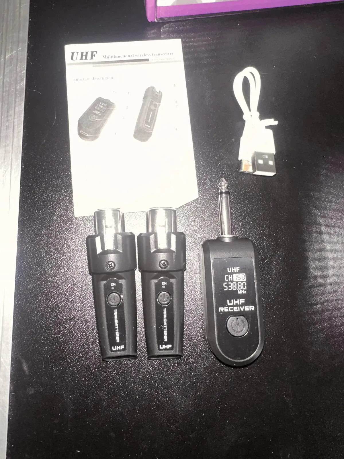 Sistema De Micrófonos Inalámbricos Transmisor Receptor Bomge 2