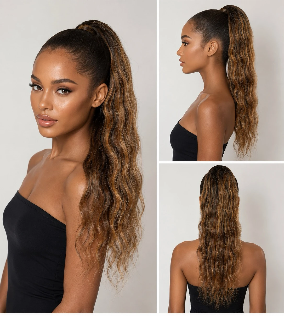 Cola de cabello humano 24” 1b /27