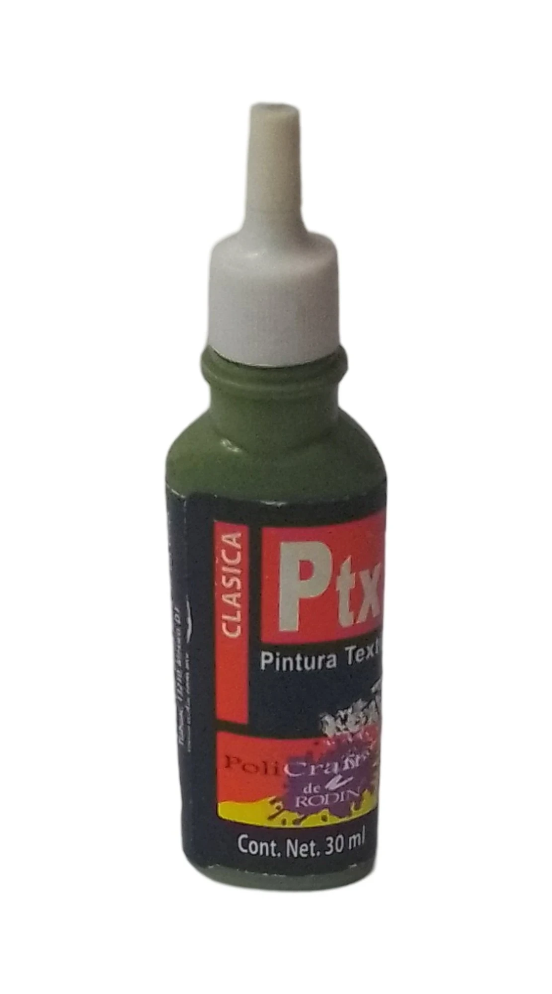 Pintura textil 30 ml politec olivo