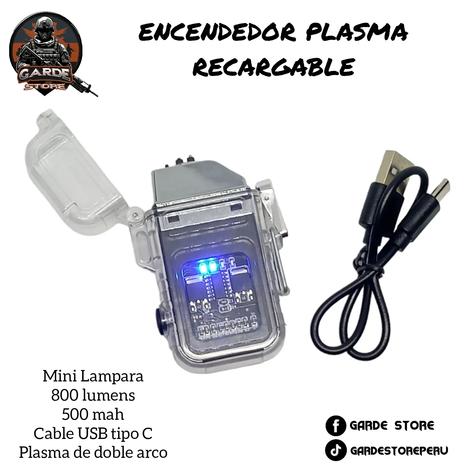 Encendedor mini Lampara de 800lumens  4