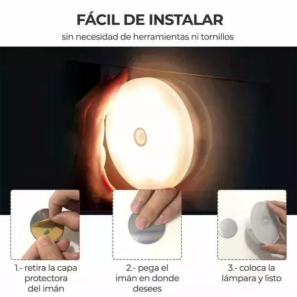Lámpara con sensor de movimiento ( 4 lámparas) 4
