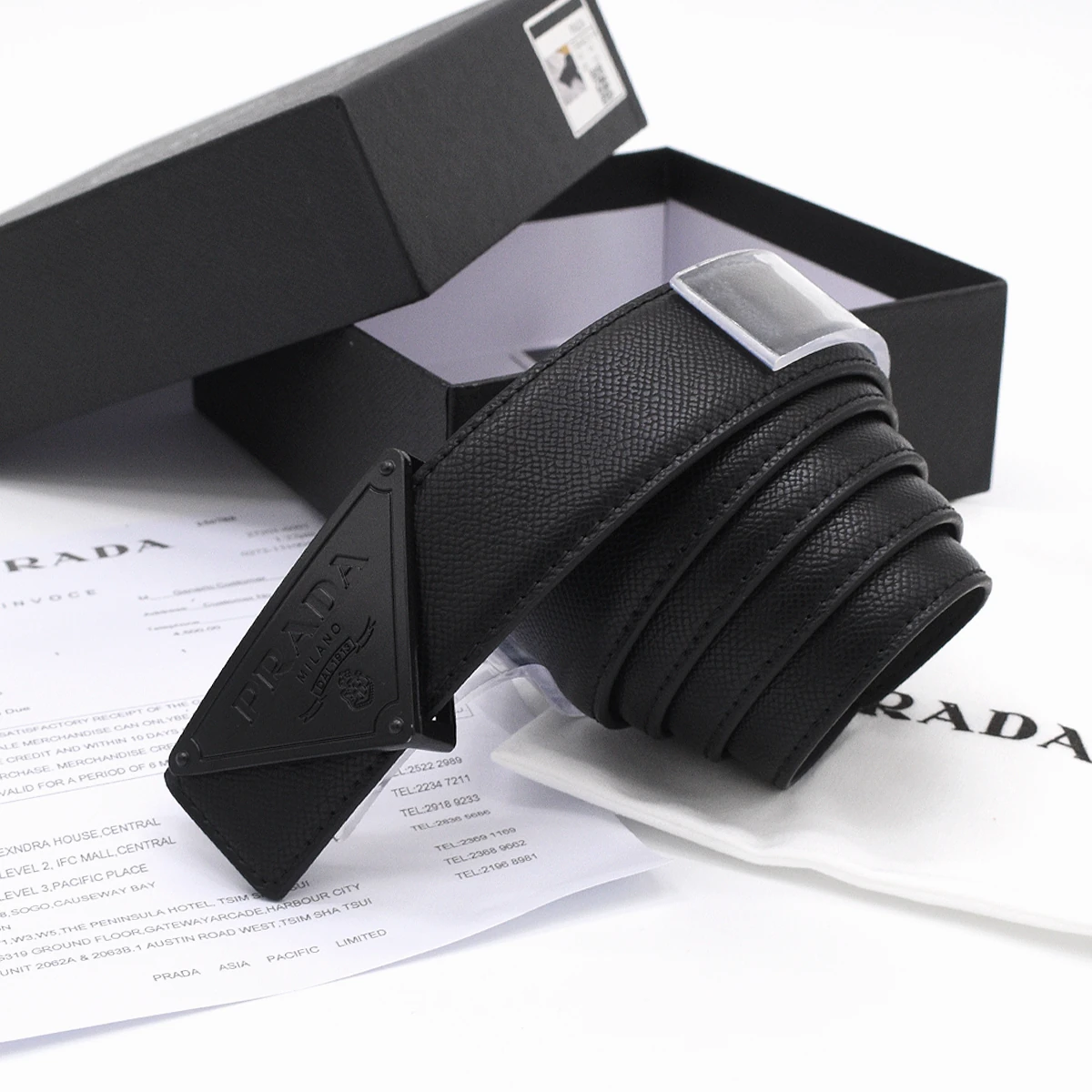 Cinturon Prada All Black 6