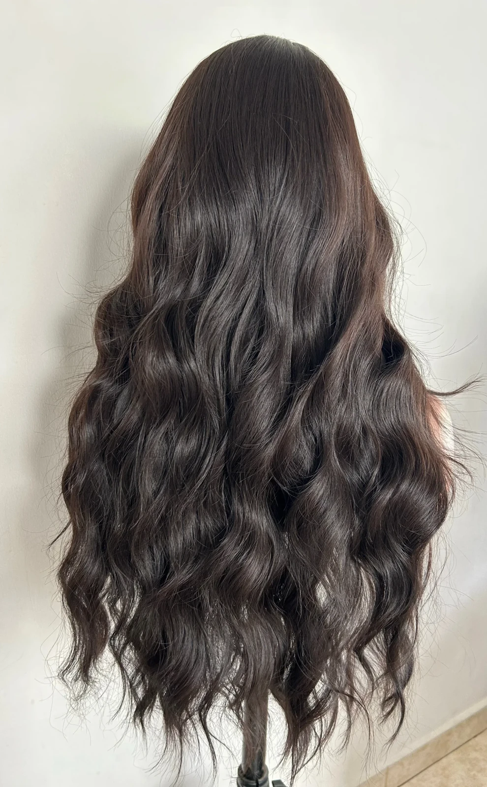 Peluca de 28” chocolare oscuro 3