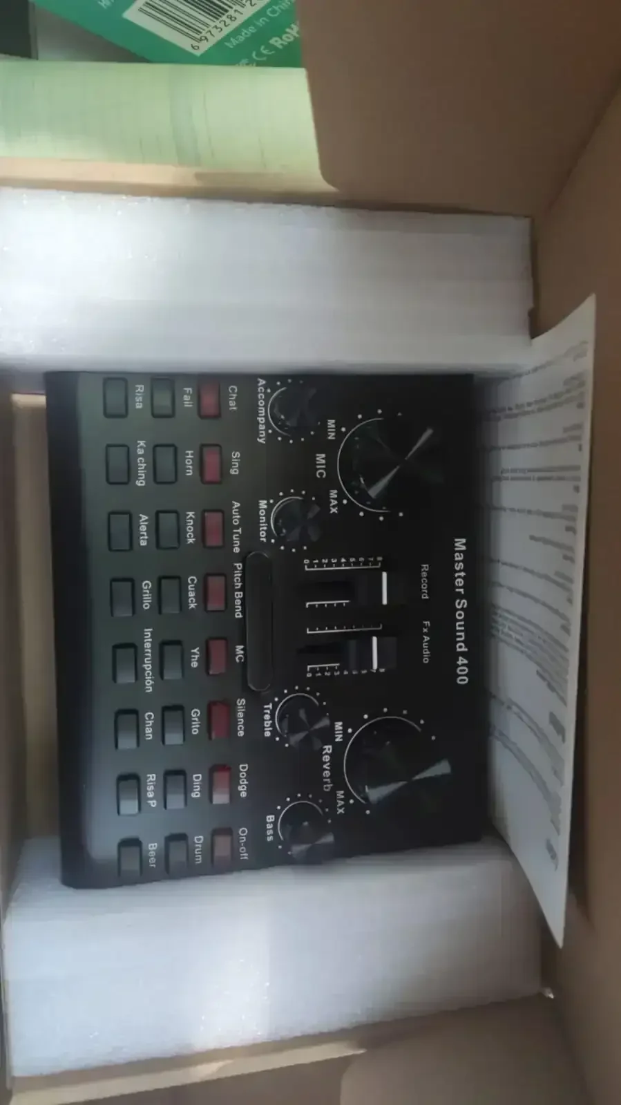 Tarjeta de Sonido mezclador de audio