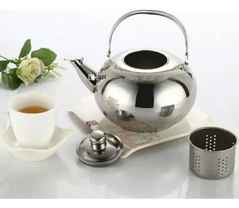 Tetera 600ml Acero Inoxidable Con Filtro Té Infusiones Agua 3