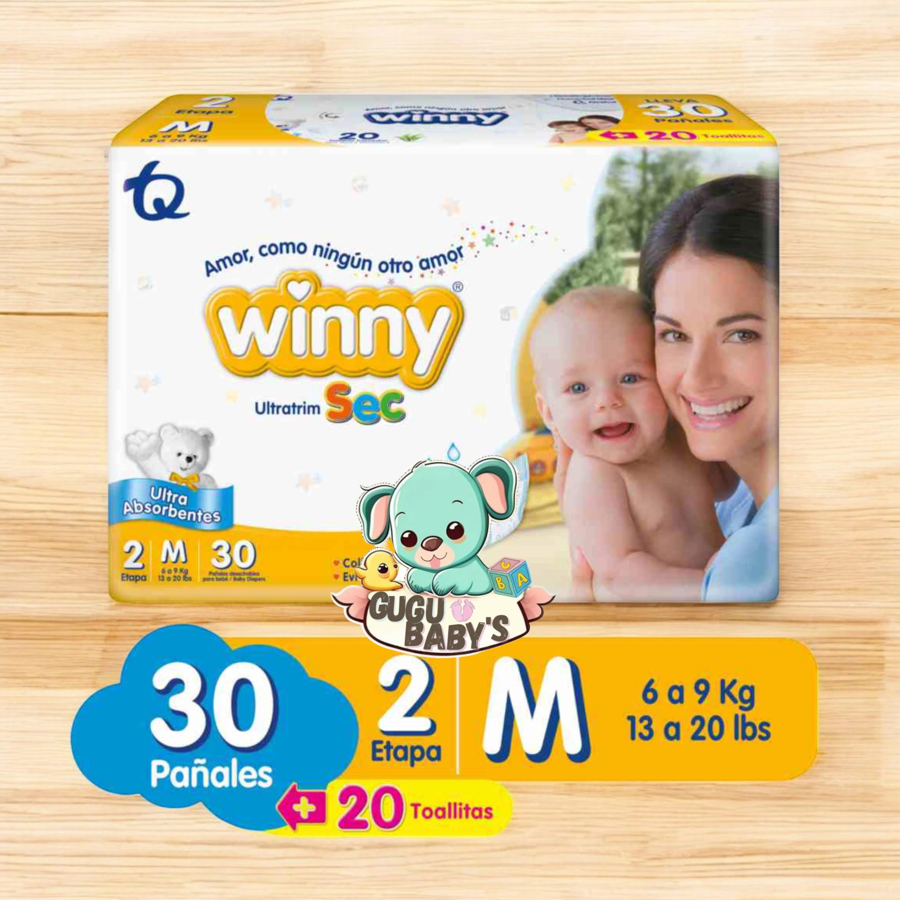 PAÑALES WINNY ETAPA 2 X30