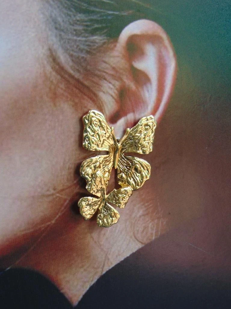 ARETE ACERO DOR MAXI MARIPOSAS TALLADAS  4