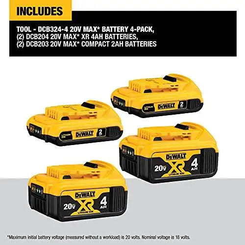 Dewalt Kit 4 Baterias  3