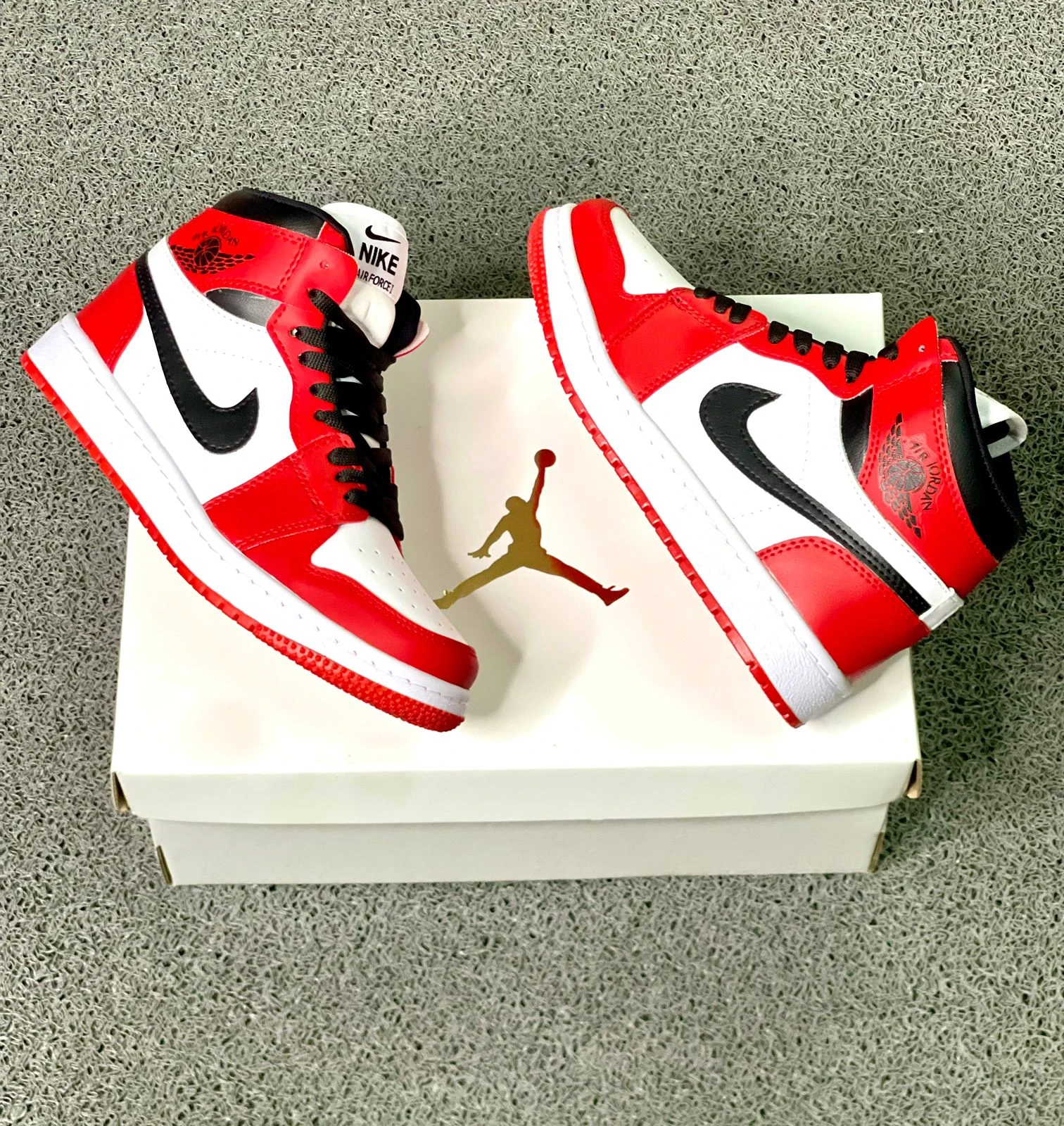 Tenis Botín Nike Unisex Rojo negro blanco