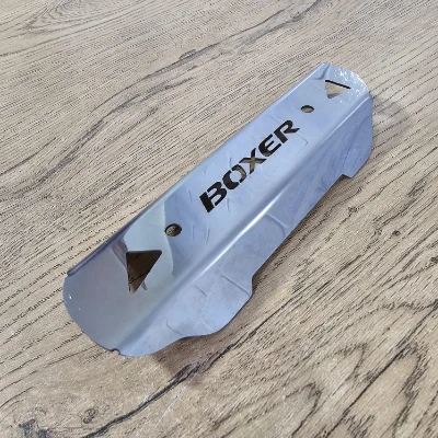 Boxer CT 100 KS protector de exosto delantero acero cromado ML