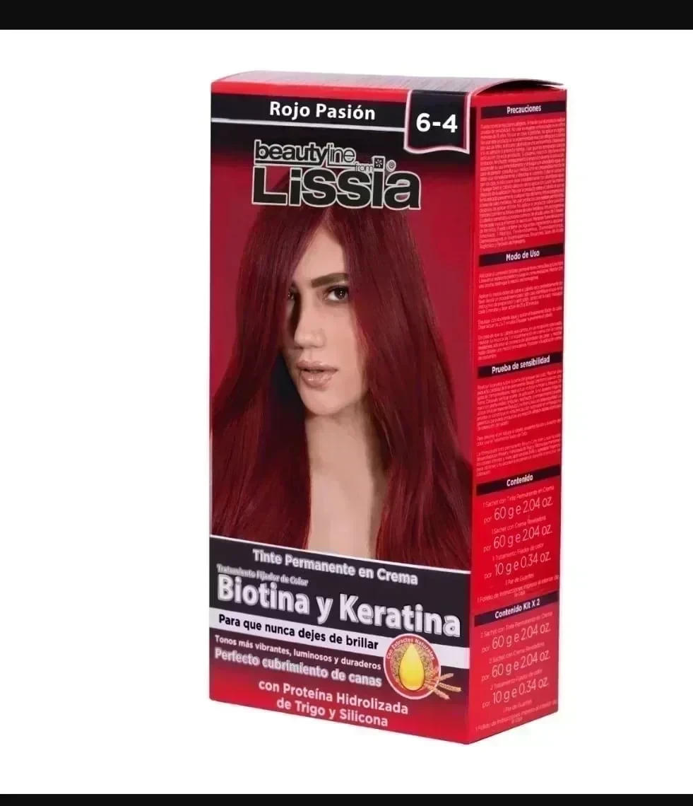 lissia tinte 6.4 rojo pasion