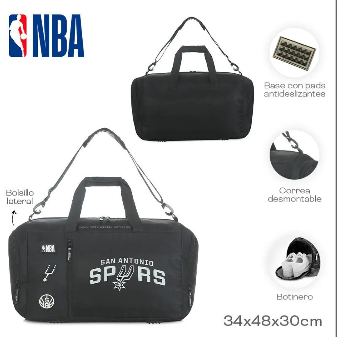 BOLSO NBA SPURS SAN ANTONIO 17133