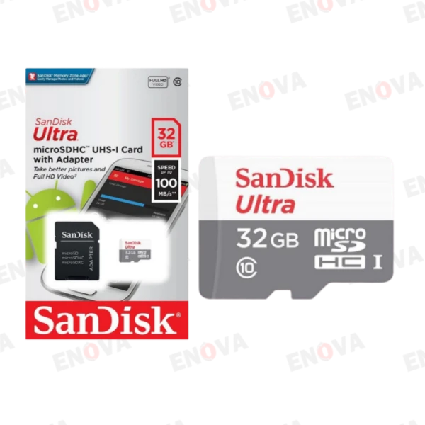 SanDisk Ultra – Tarjeta microSDHC 32GB Clase 10 con adaptado