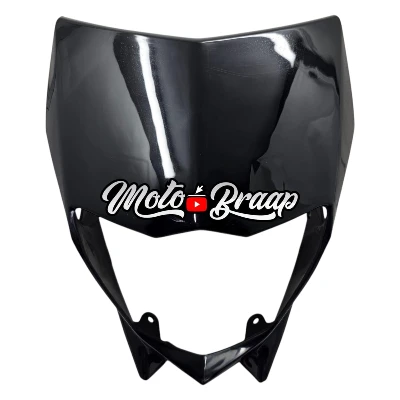 PL XTZ 125 Careta plastica Negra MTZ