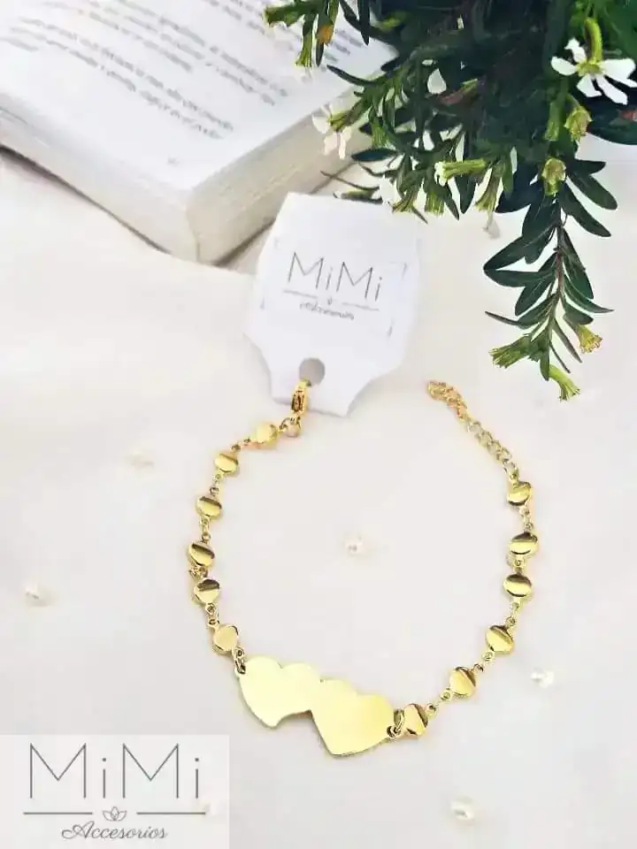 Manilla corazón en acero inoxidable 
