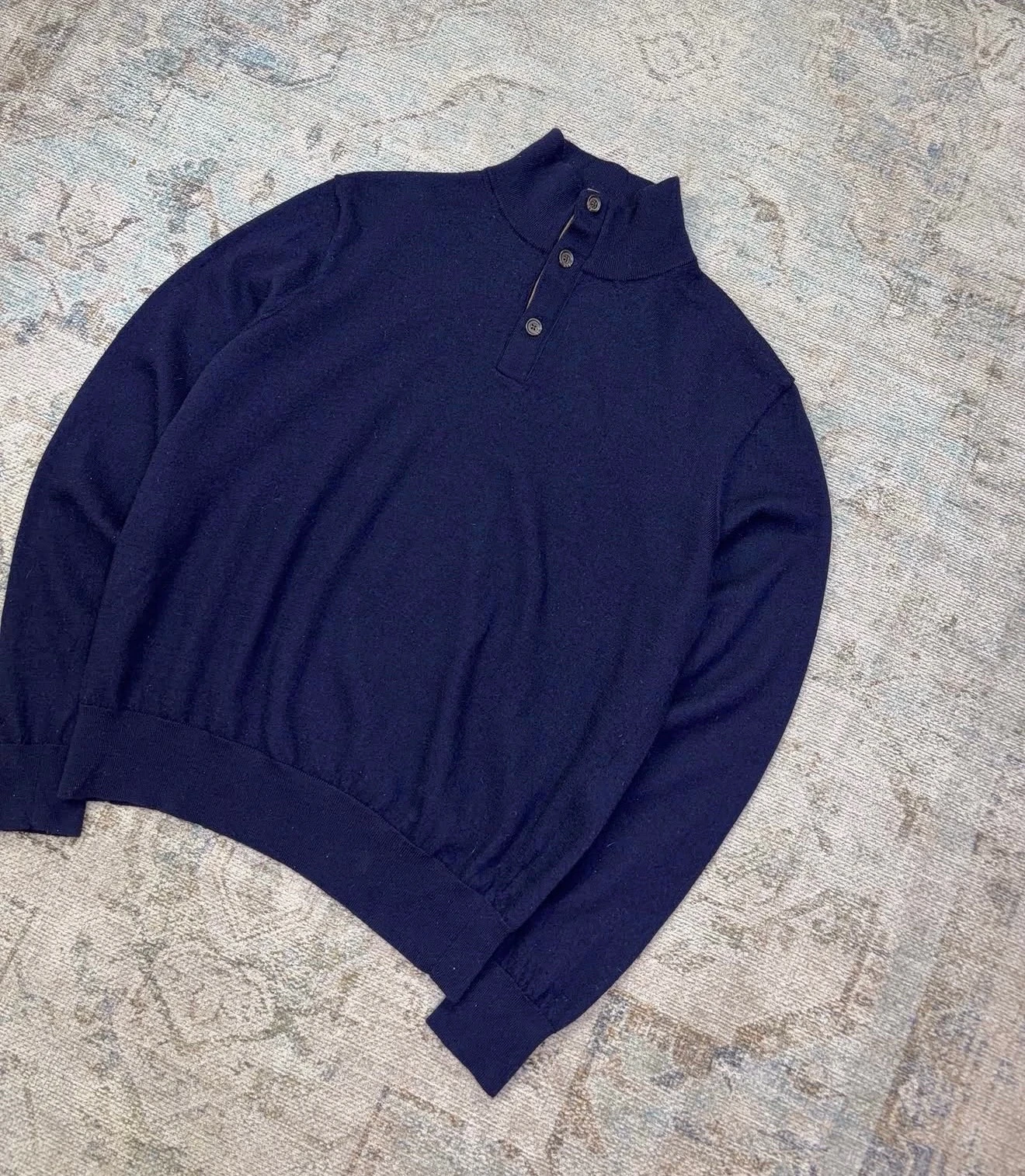 Polo Ralph Lauren Suéter 100% Lana Merino Azul Marino 2