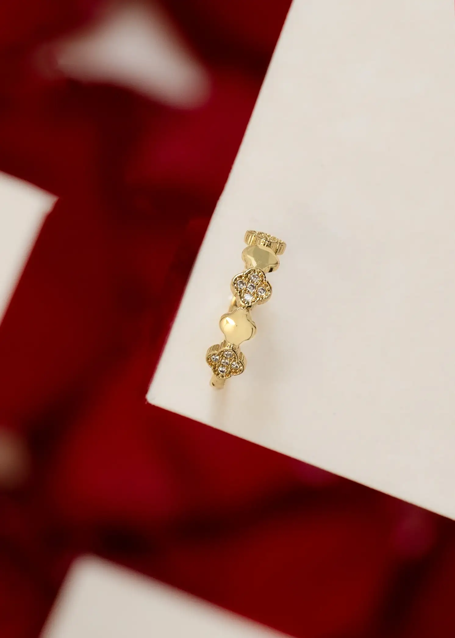 Anillo Mini Clover Ajustable  4