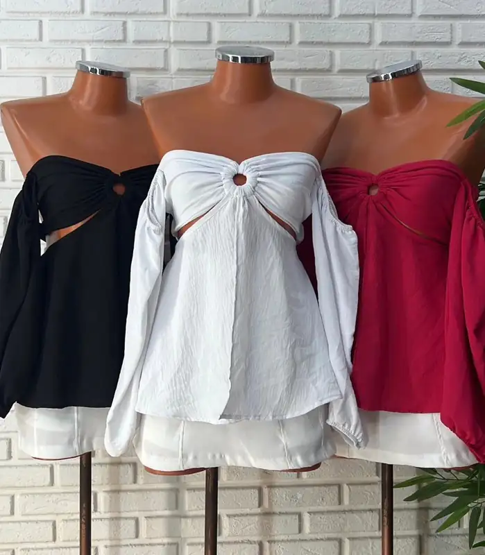 Blusa Bata Rosana Manga longa