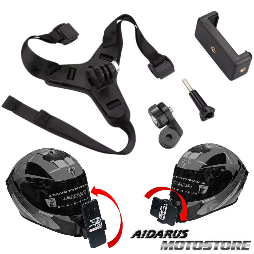 SOPORTE DE CELULAR 360 PARA CASCO