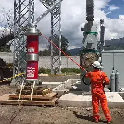 Preuba alto voltaje AC / Dc 300 kV