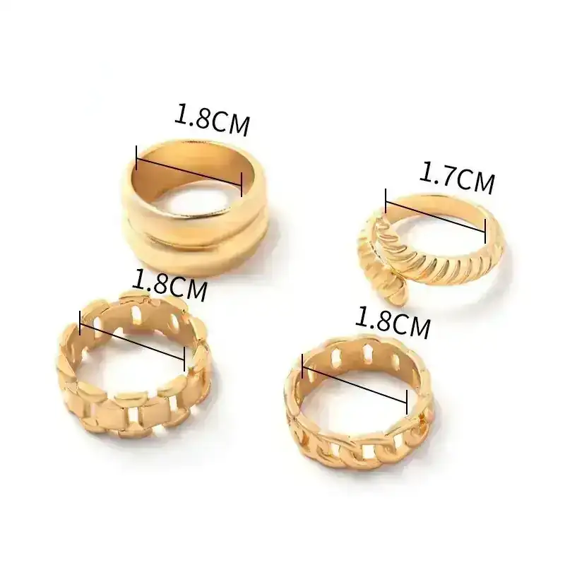 Set x4 Anillos Essen REF: D05 4