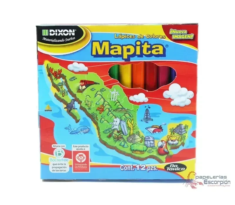 Mapita 12 colores cortos 
