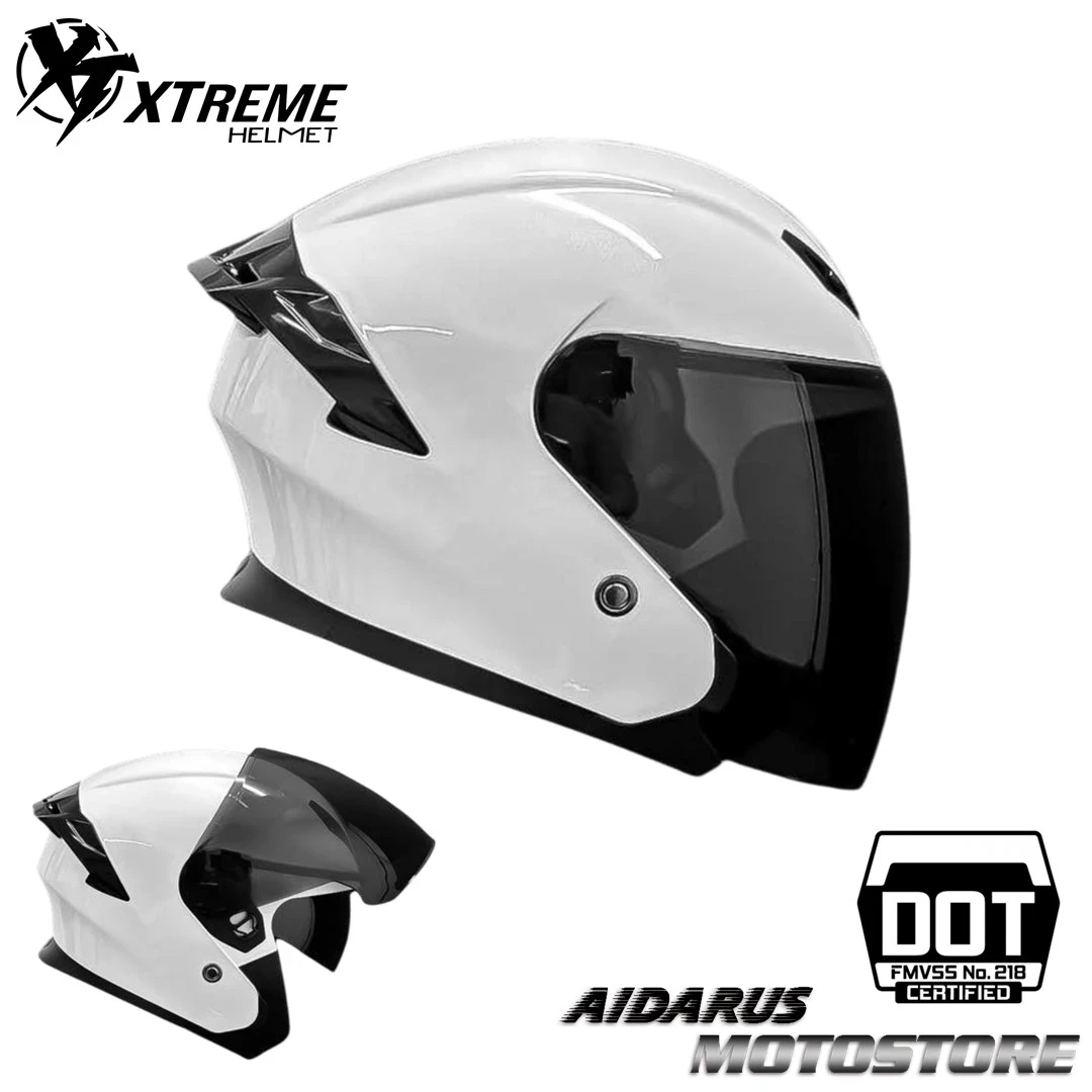 CASCO SEMIABIERTO XTREME XT717 BLANCO