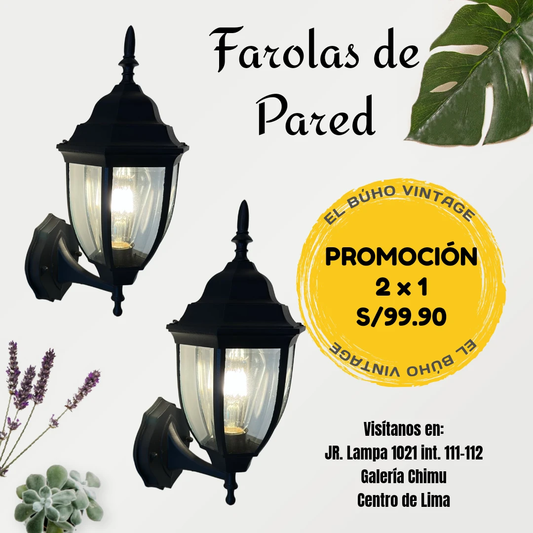 Farola LED de Pared 