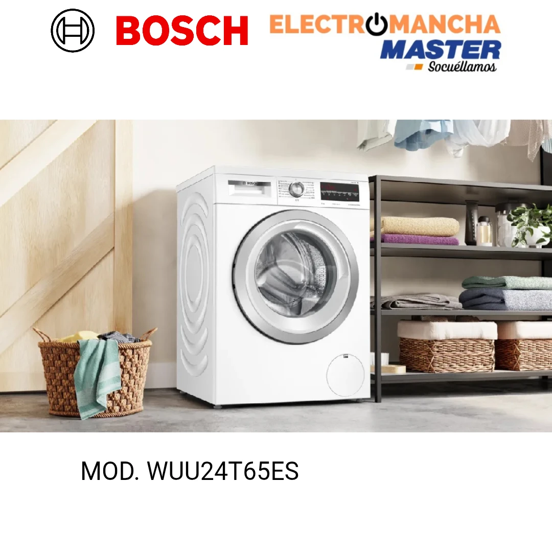 LAVADORA BOSCH WUU24T65ES 9 KILOS 1200 RPM. CLASE A 4