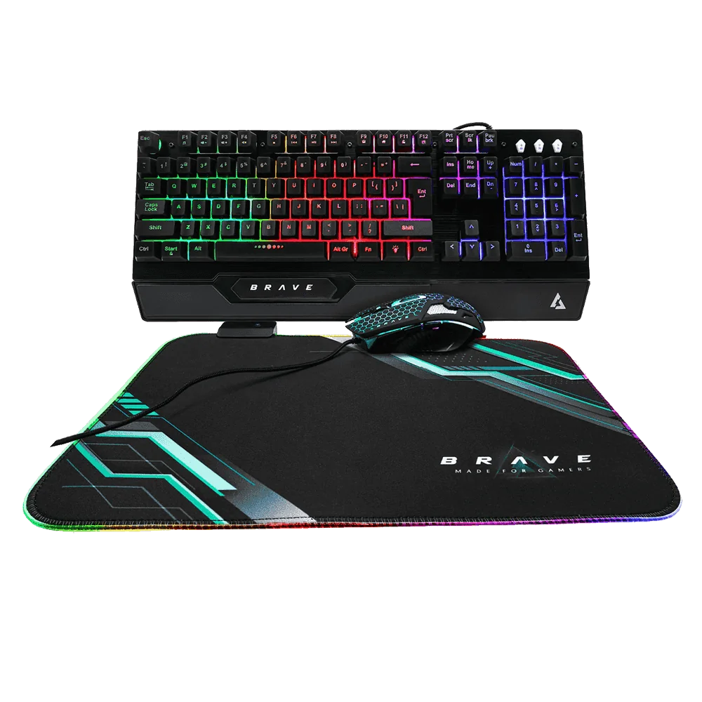 tekno Gamer Brave BRV84 RGB kit 3 en 1 