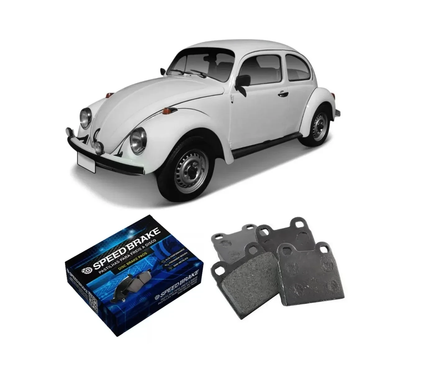 Pastillas freno Vw Fusca / Brasilia 1976-1996 syl1401