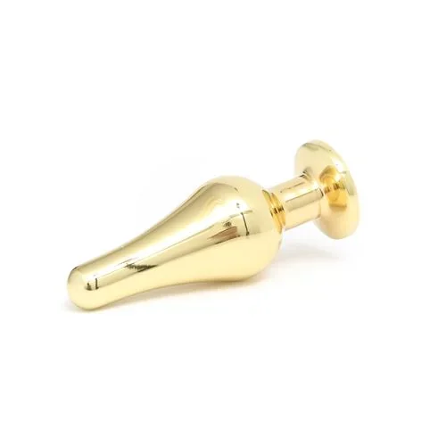 Plug Anal Metal Dorado Con Joya Small