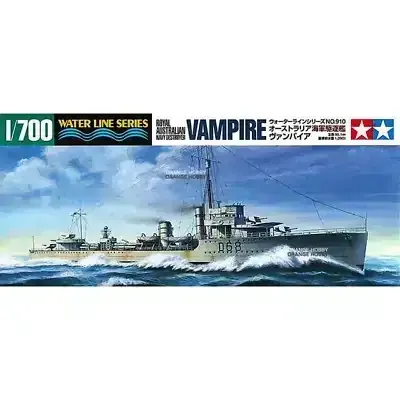 1/700 Tamiya Navy Destroyer Vampire + WEM photo etched detail set