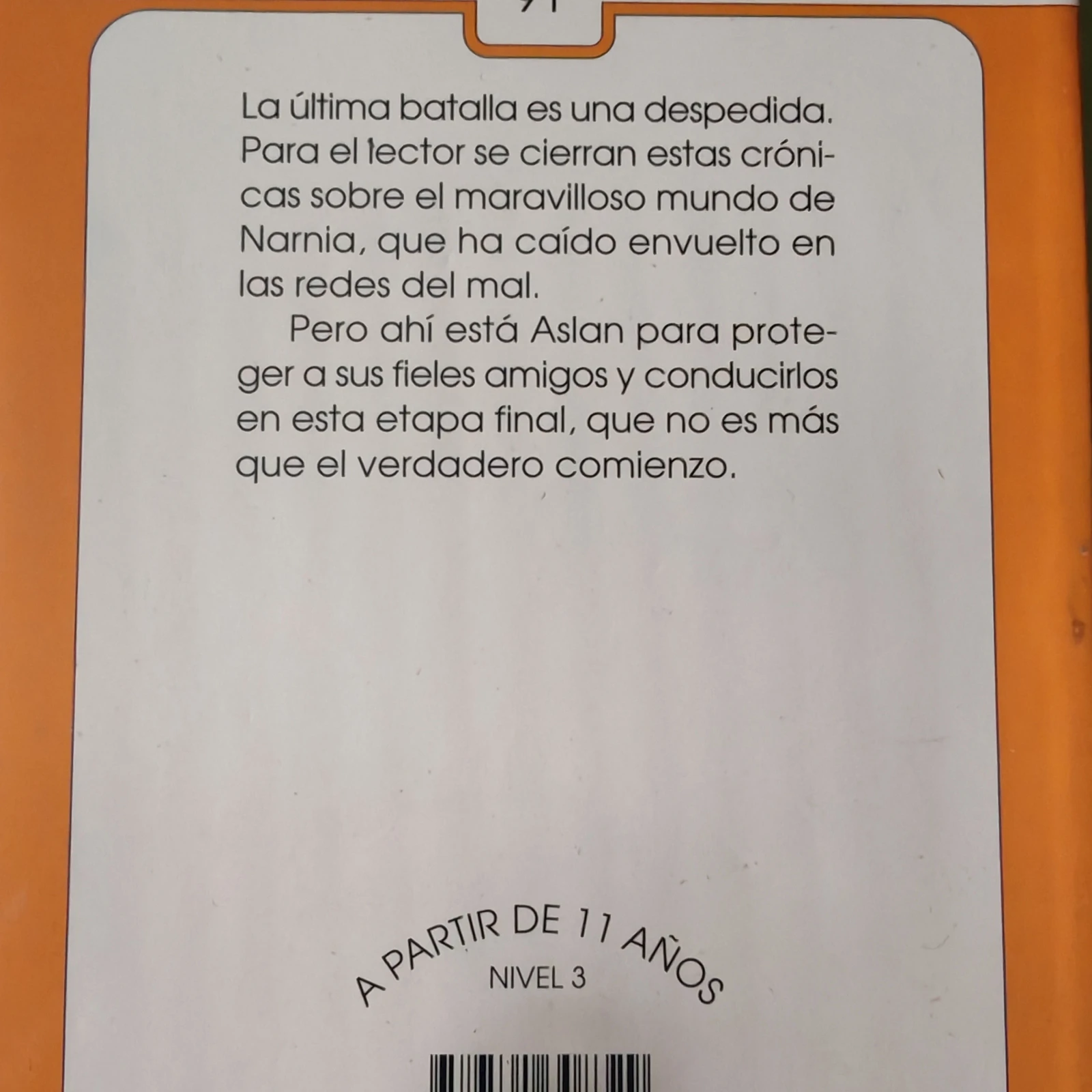 Las crónicas de Narnia, la última batalla, C. S. Lewis nuevo  2