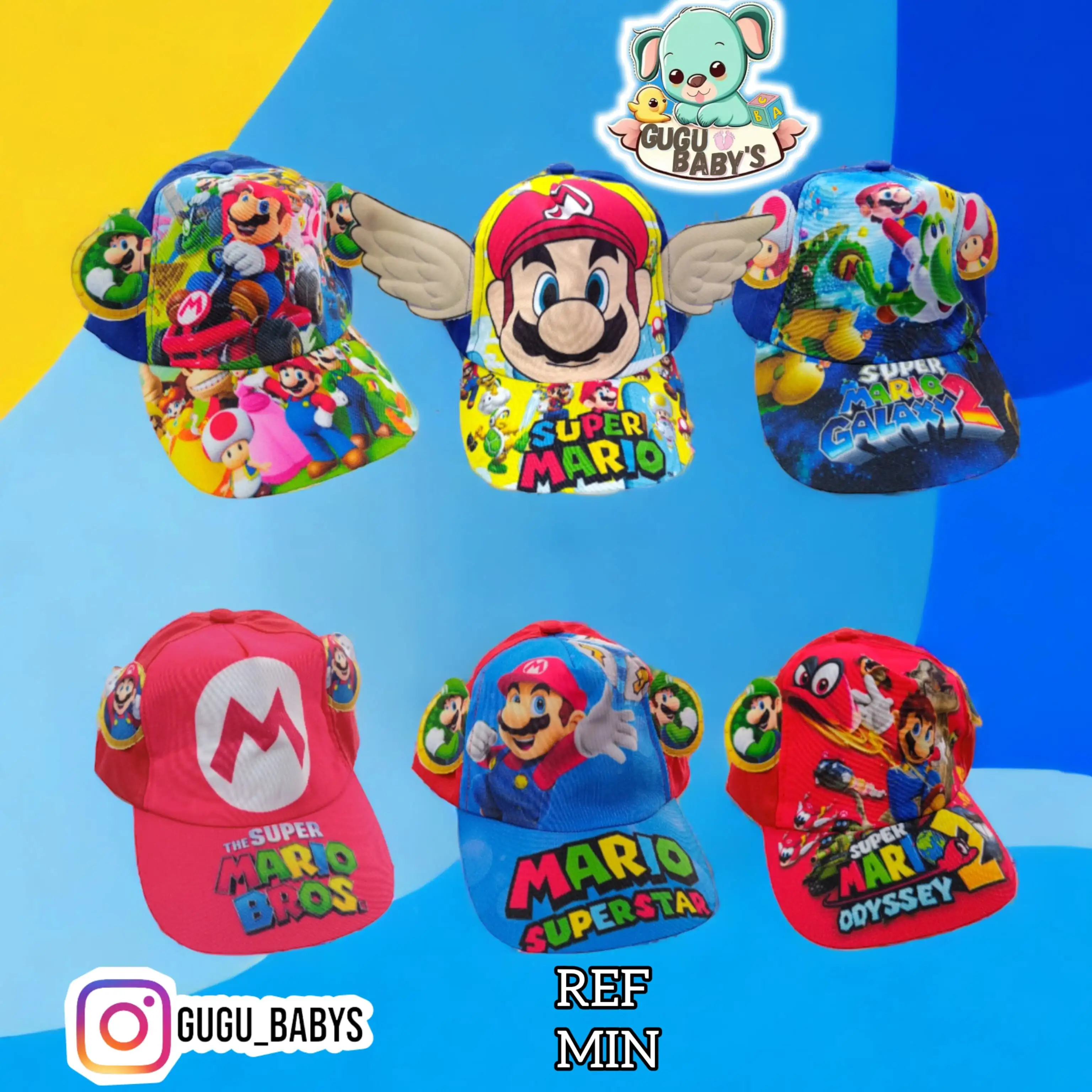 Gorras animadas niño 