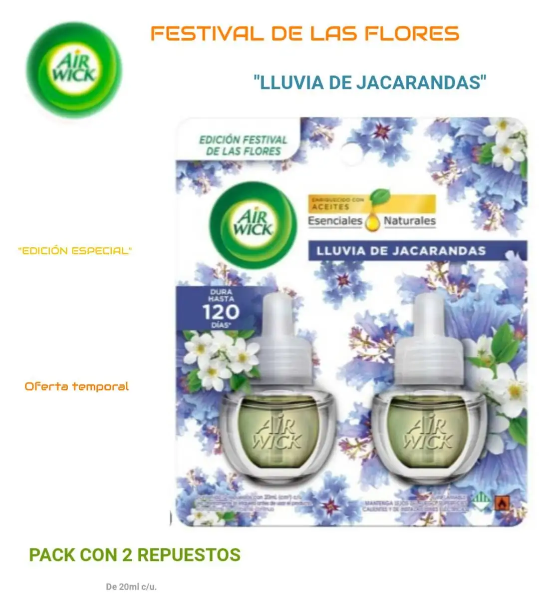 Air Wick 2pack Repuestos "Festival de las flores" 