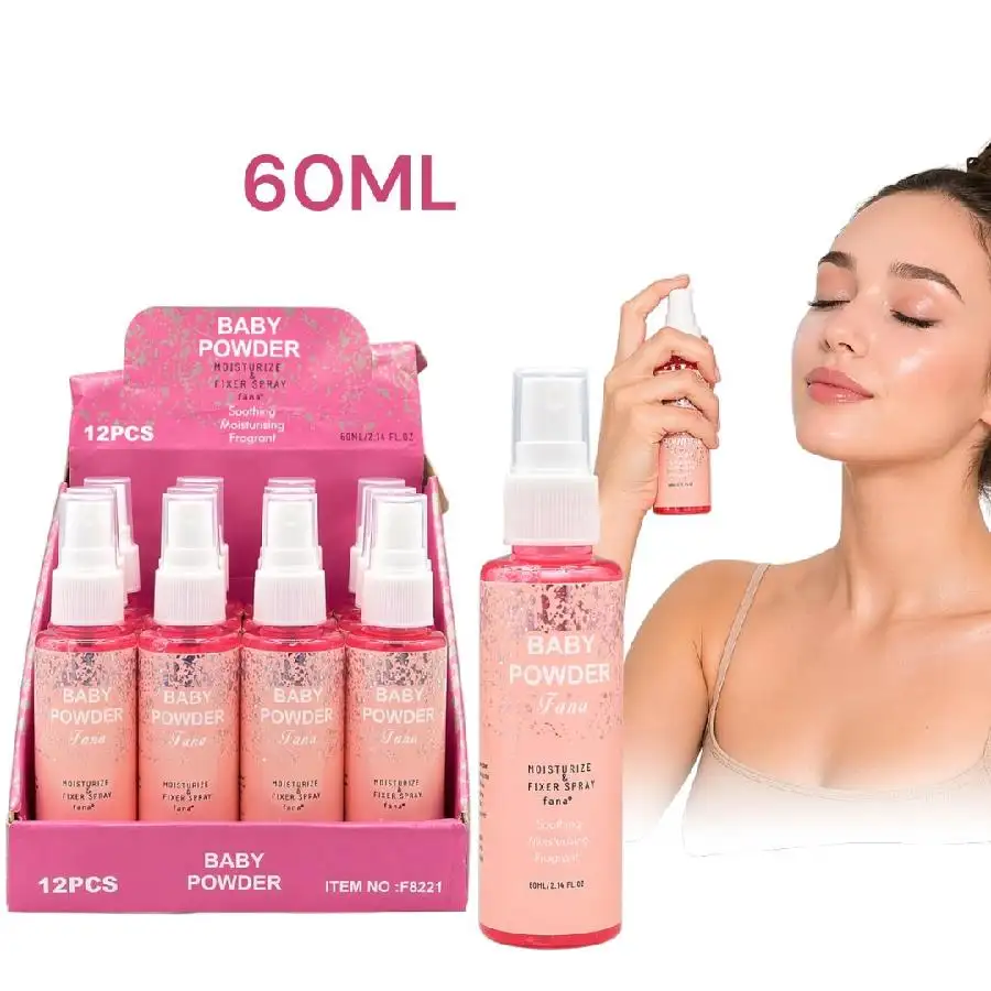 Fijador de maquillaje en spray hidratante 60ml baby powder