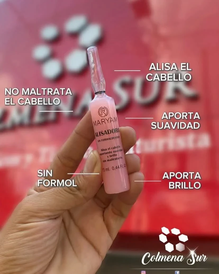 Ampolla alisadora Maryam ☺️🌸 libre de formol 2