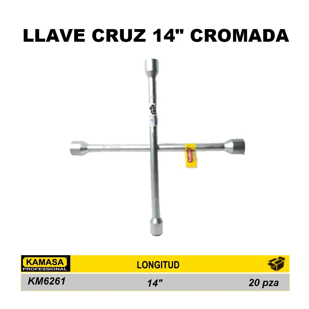 LLAVE CRUZ CROM 14" P/RUEDA KM 17-19- 13/16 -22