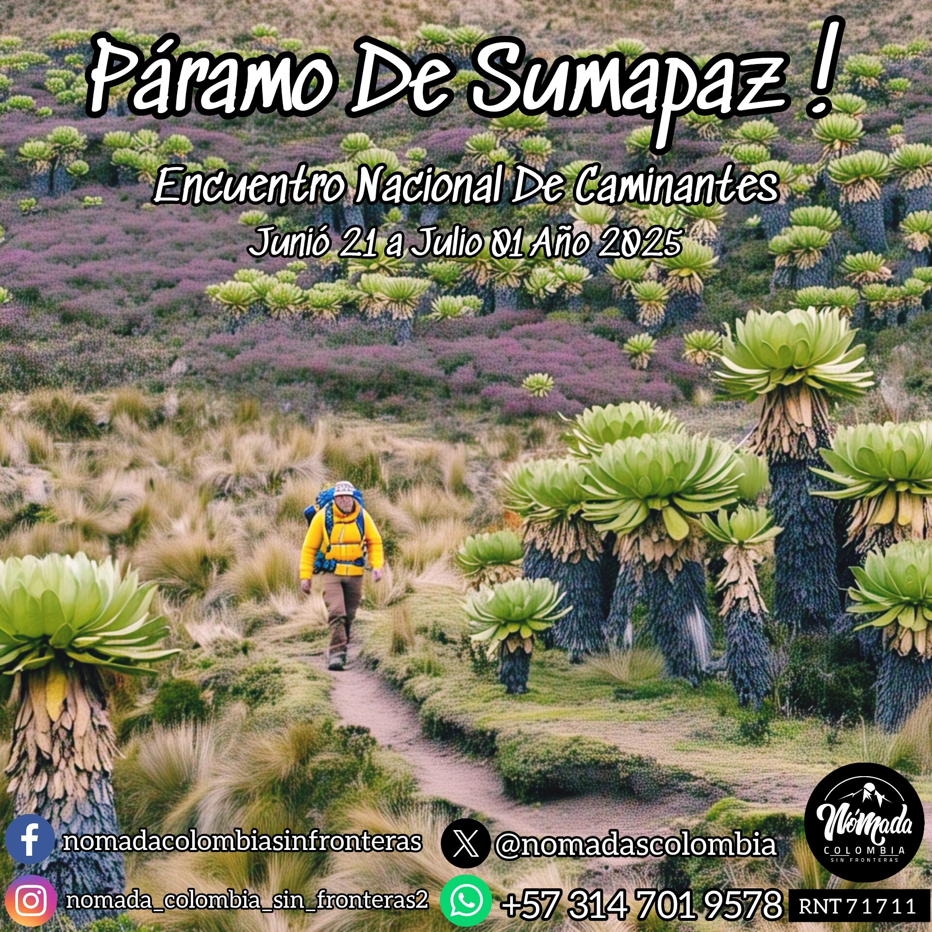 TRAVESÍA PARAMO SUMAPAZ Y ENCUENTRO NACIONAL CAMINANTES 2025