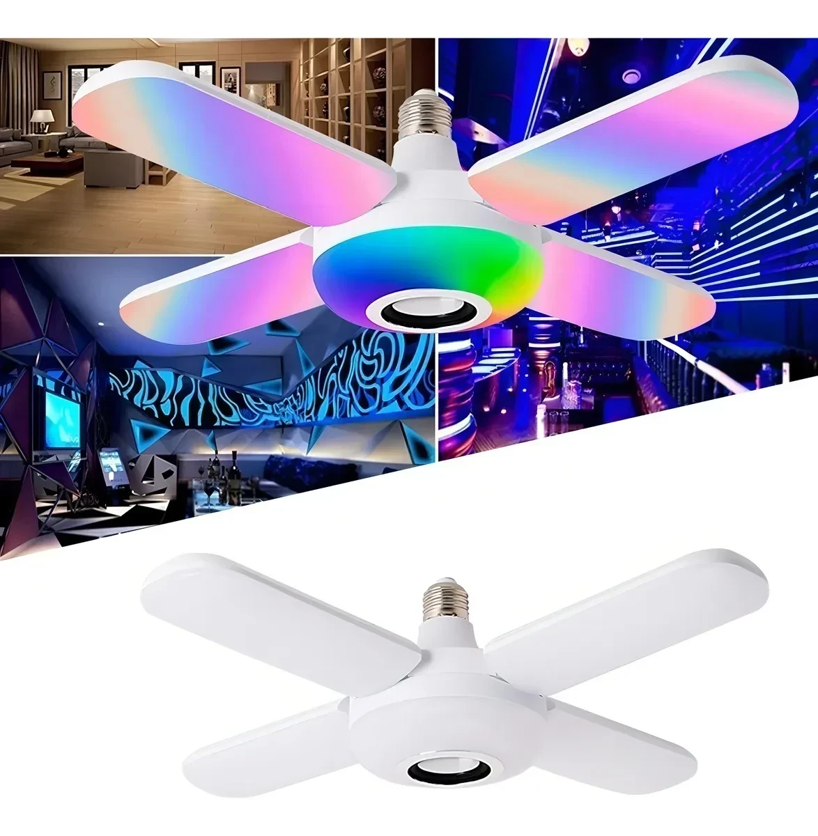 Ampolleta Parlante Bluetooth 50w Luces RBG