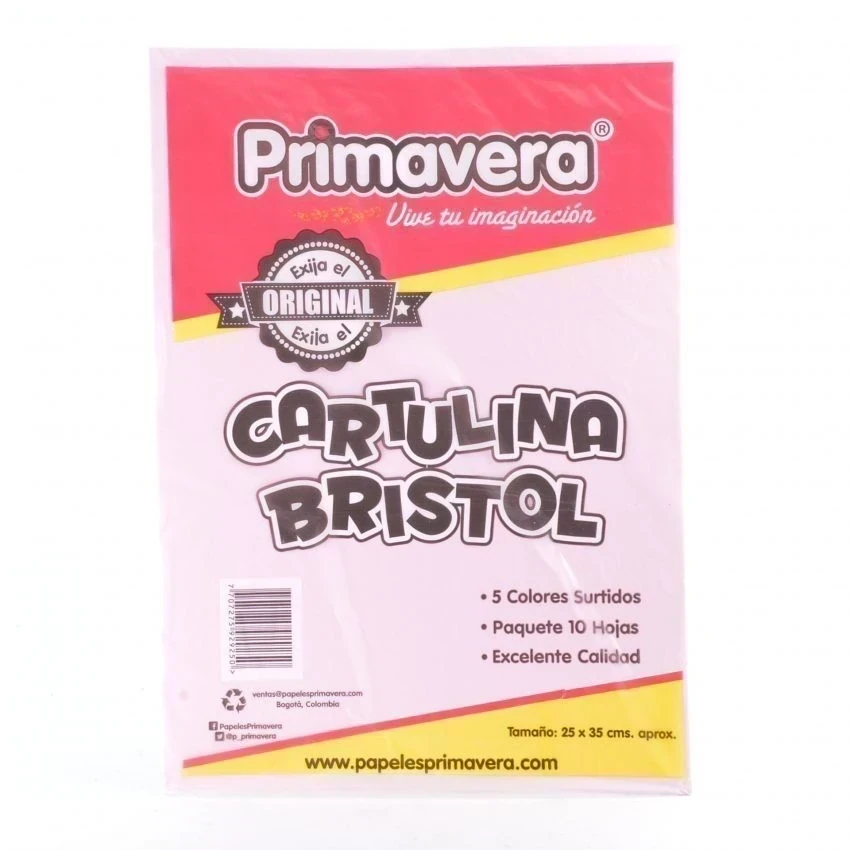 PAQUETE CARTULINA PASTEL X10