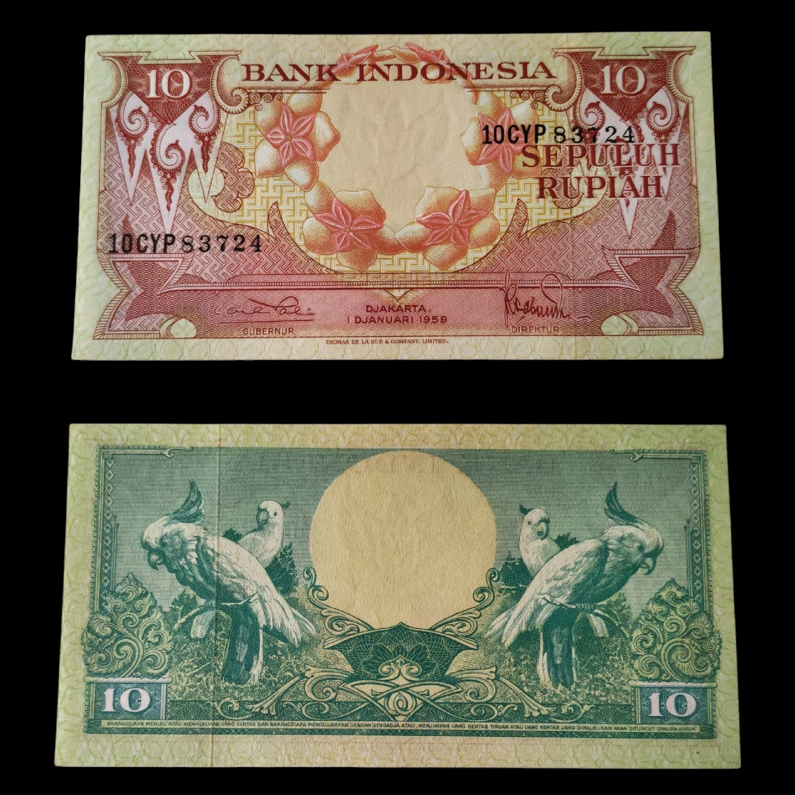 ° Indonesia 10 rupias UNC