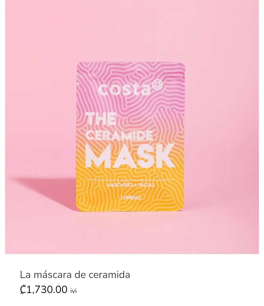 Mascarilla de Cerámidas
