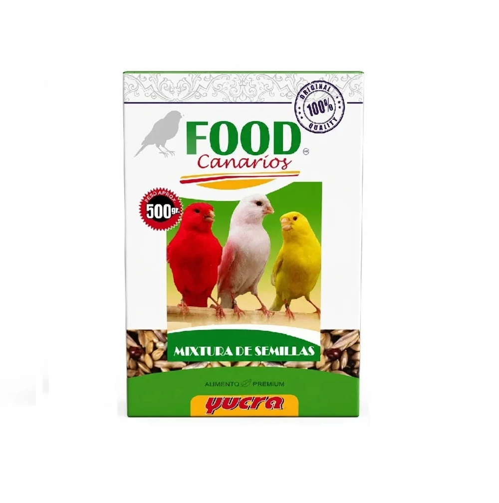 Alimento Premium Para Canarios Mixtura De Semillas Por 500 Gramos