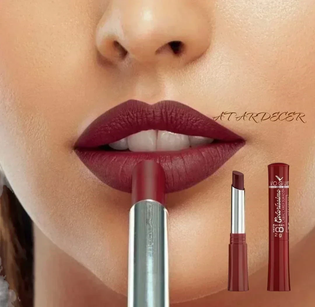 vogue labial colorisimo barra atardecer