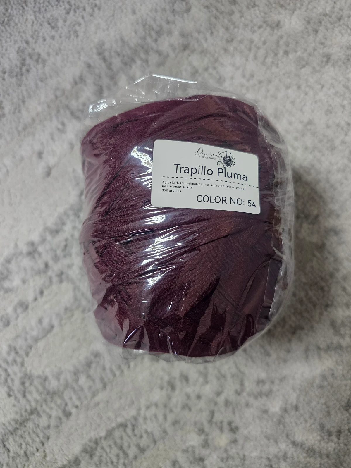 TRAPILLO 19 ROJO VINO OSCURO 350GR