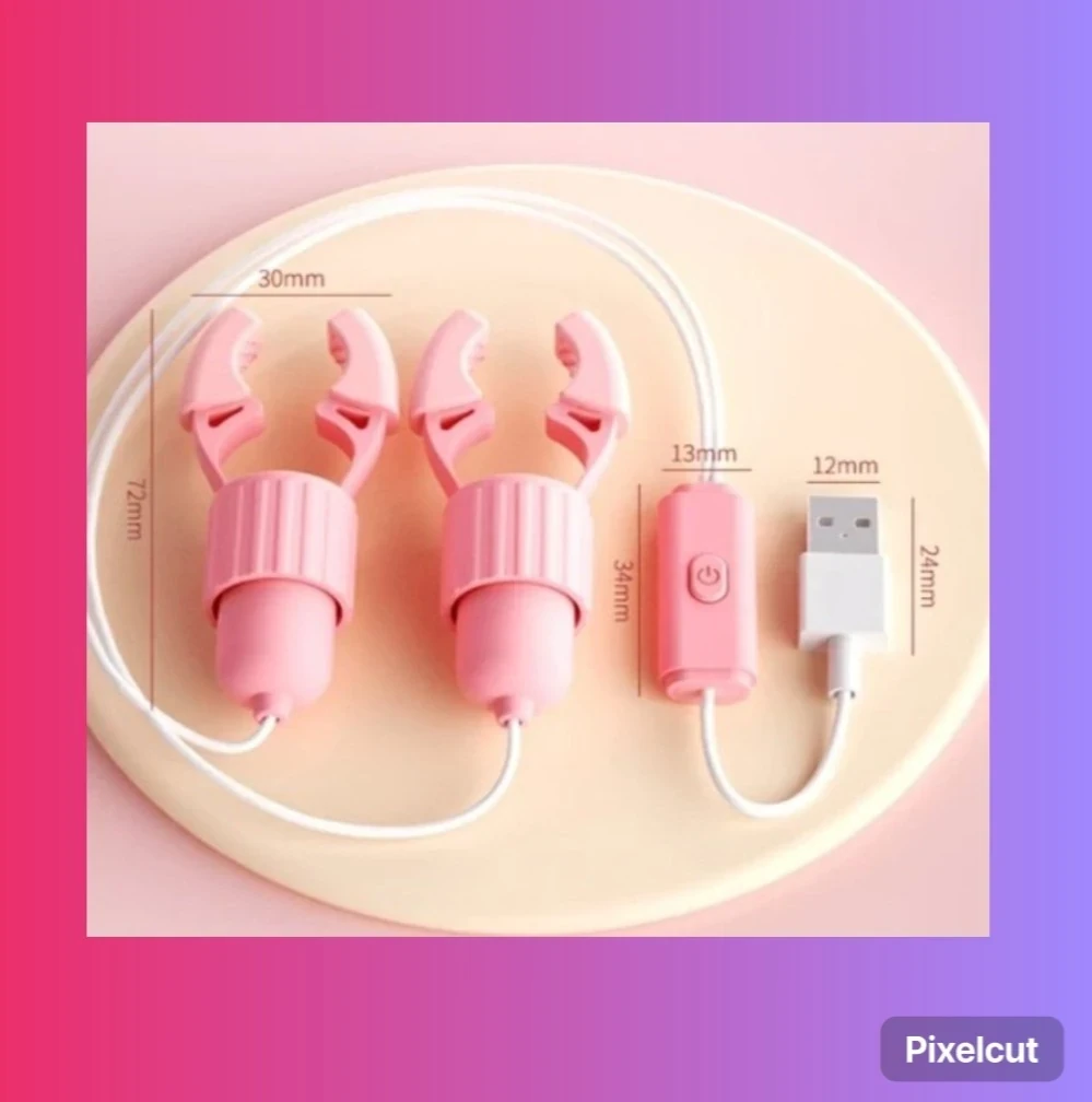Pinzas de Pezón Vibrador  Usb