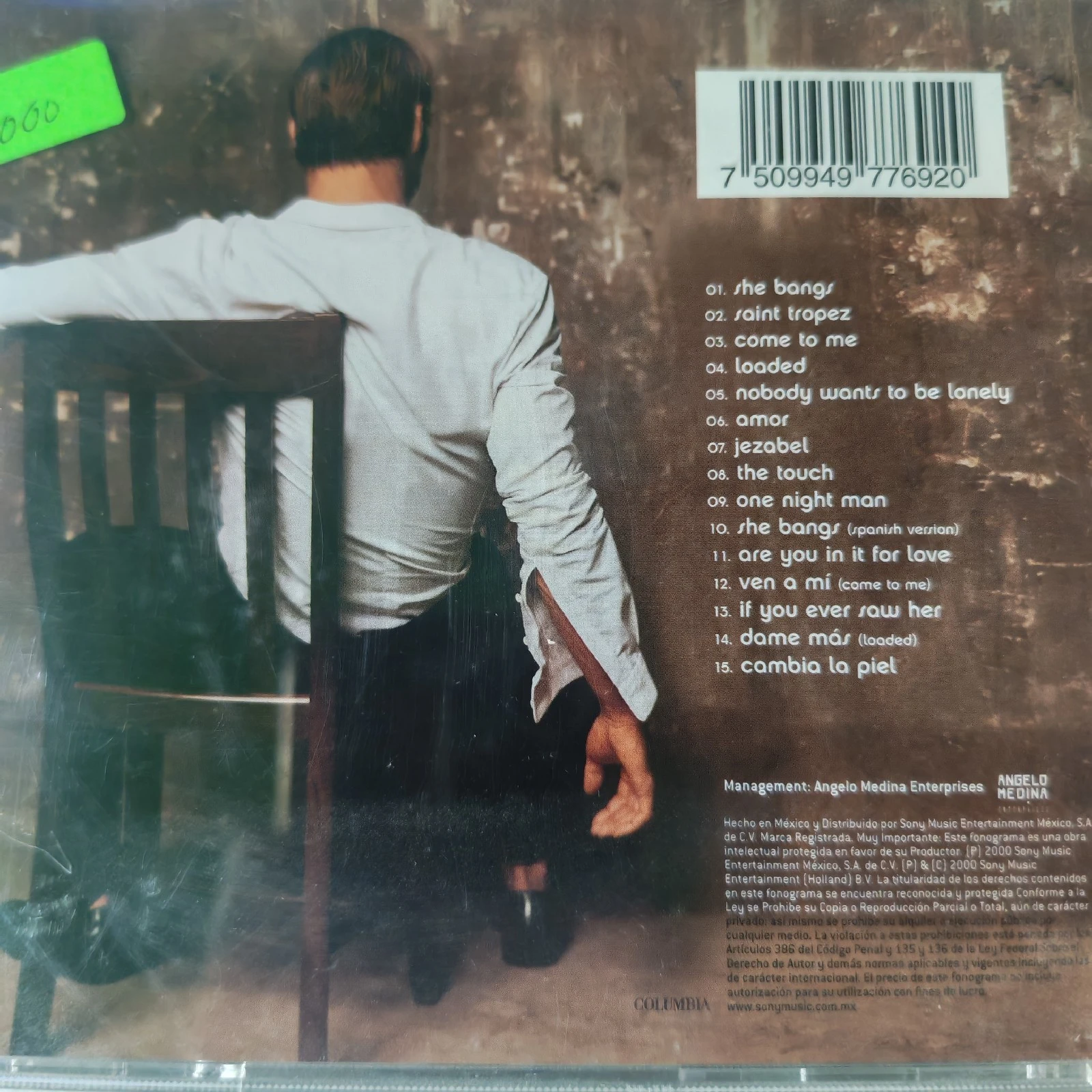 CD Ricky Martin Usado  3