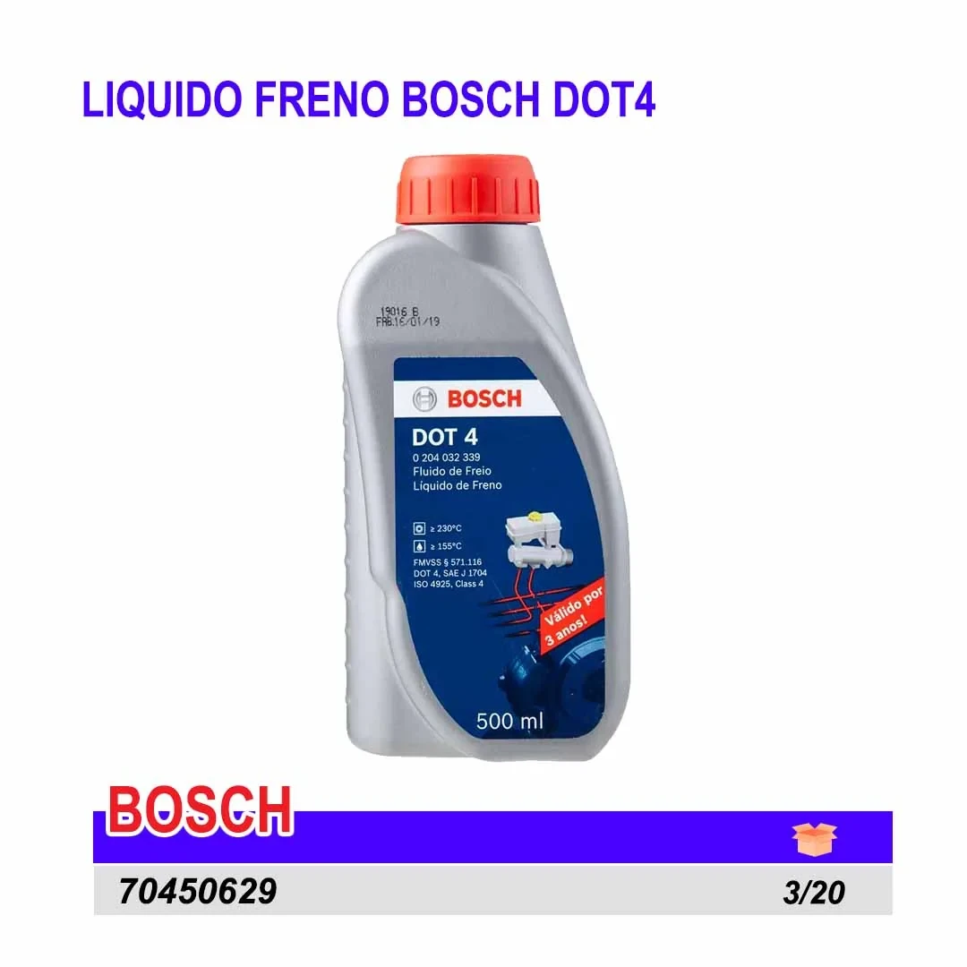 LIQUIDO FRENO BOSCH DOT4 500ml
